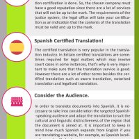 Spanish certified translation infographic